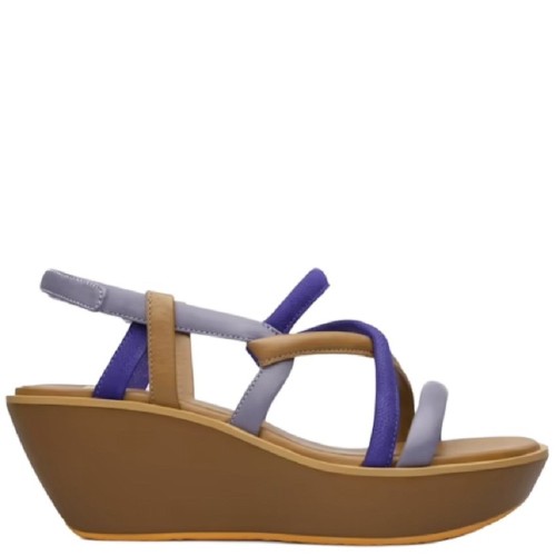 Camper K200082-003 DAMAS Γυναικεία Πλατφόρμα Ταμπά Μωβ Δέρμα