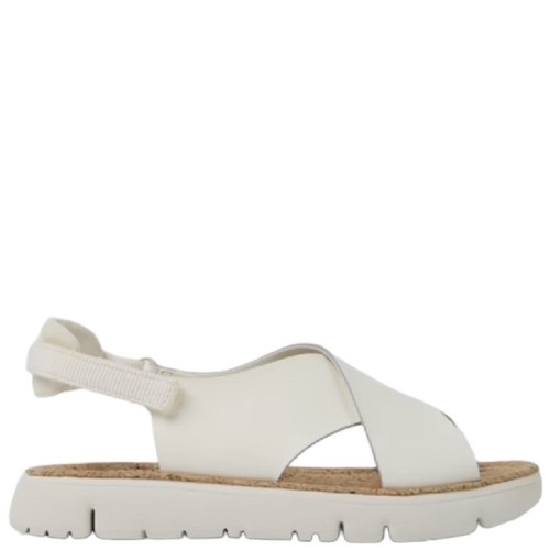 Camper K200157-003 ORUGA SANDAL Γυναικεία Πέδιλα Λευκό Δέρμα