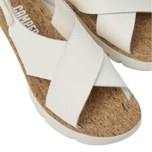 Camper K200157-003 ORUGA SANDAL Γυναικεία Πέδιλα Λευκό Δέρμα Camper K200157-003 ORUGA SANDAL Γυναικεία Πέδιλα Λευκό Δέρμα