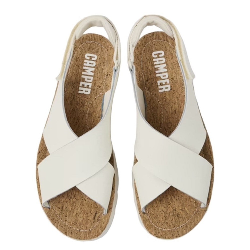 CAMPER</br>Γυναικεία Πέδιλα Λευκό Δέρμα K200157-003 ORUGA SANDAL Camper