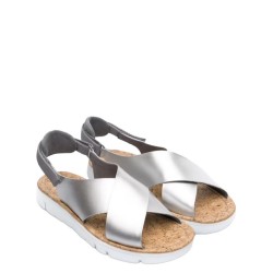 Γυναικεία Πέδιλα Ασημί Δέρμα K200157-011 ORUGA SANDAL Camper