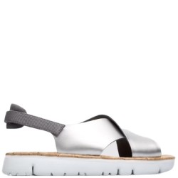 Γυναικεία Πέδιλα Ασημί Δέρμα K200157-011 ORUGA SANDAL Camper