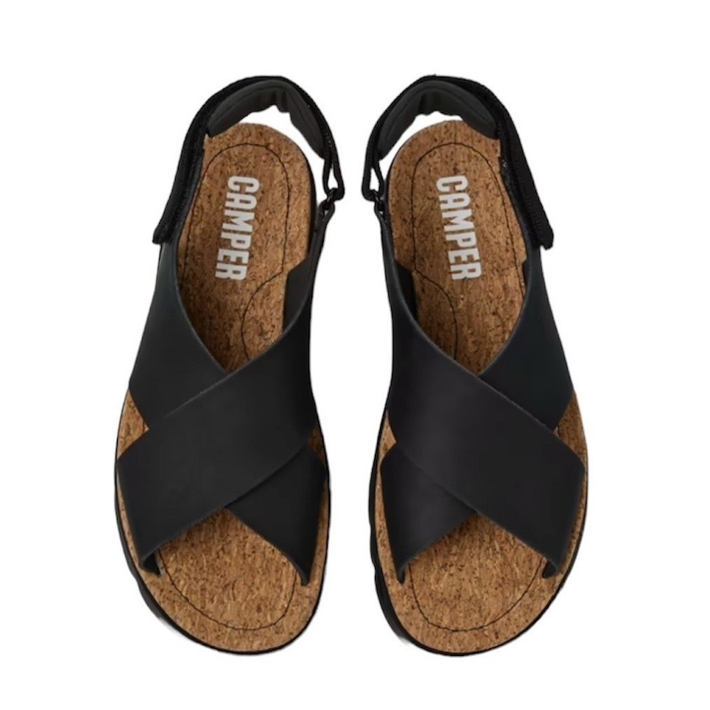 CAMPER</br>Γυναικεία Πέδιλα Μαύρο Δέρμα K200157-022 ORUGA SANDAL Camper