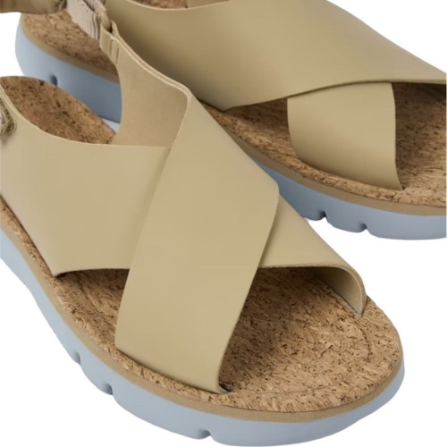 Camper K200157-048 ORUGA SANDAL Γυναικεία Πέδιλα Μπεζ Δέρμα Camper K200157-048 ORUGA SANDAL Γυναικεία Πέδιλα Μπεζ Δέρμα