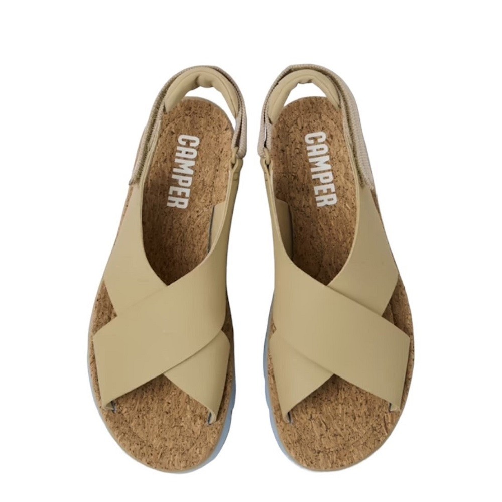 CAMPER</br>Γυναικεία Πέδιλα Μπεζ Δέρμα K200157-048 ORUGA SANDAL Camper