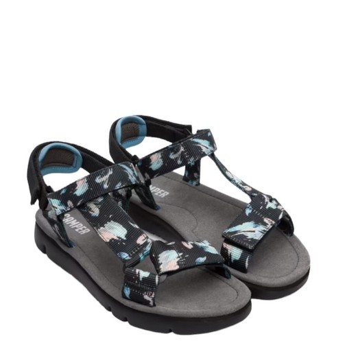 Camper K200356-006 ORUGA SANDAL Γυναικεία Σανδ΄΄άλια Μαύρο