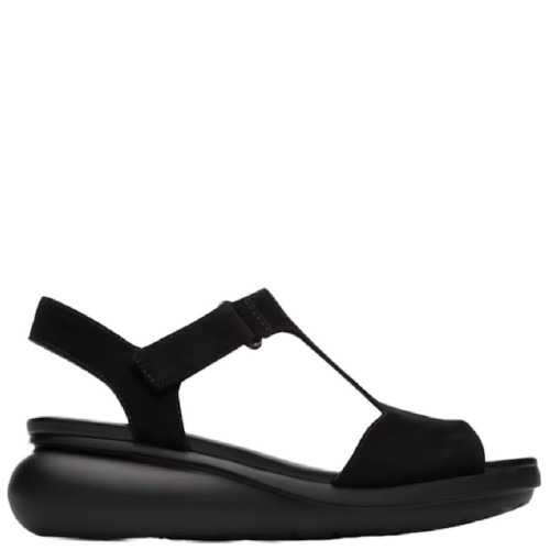 Camper K200612-003 BALLON Γυναικεία Πέδιλα Μαύρο Nubuck