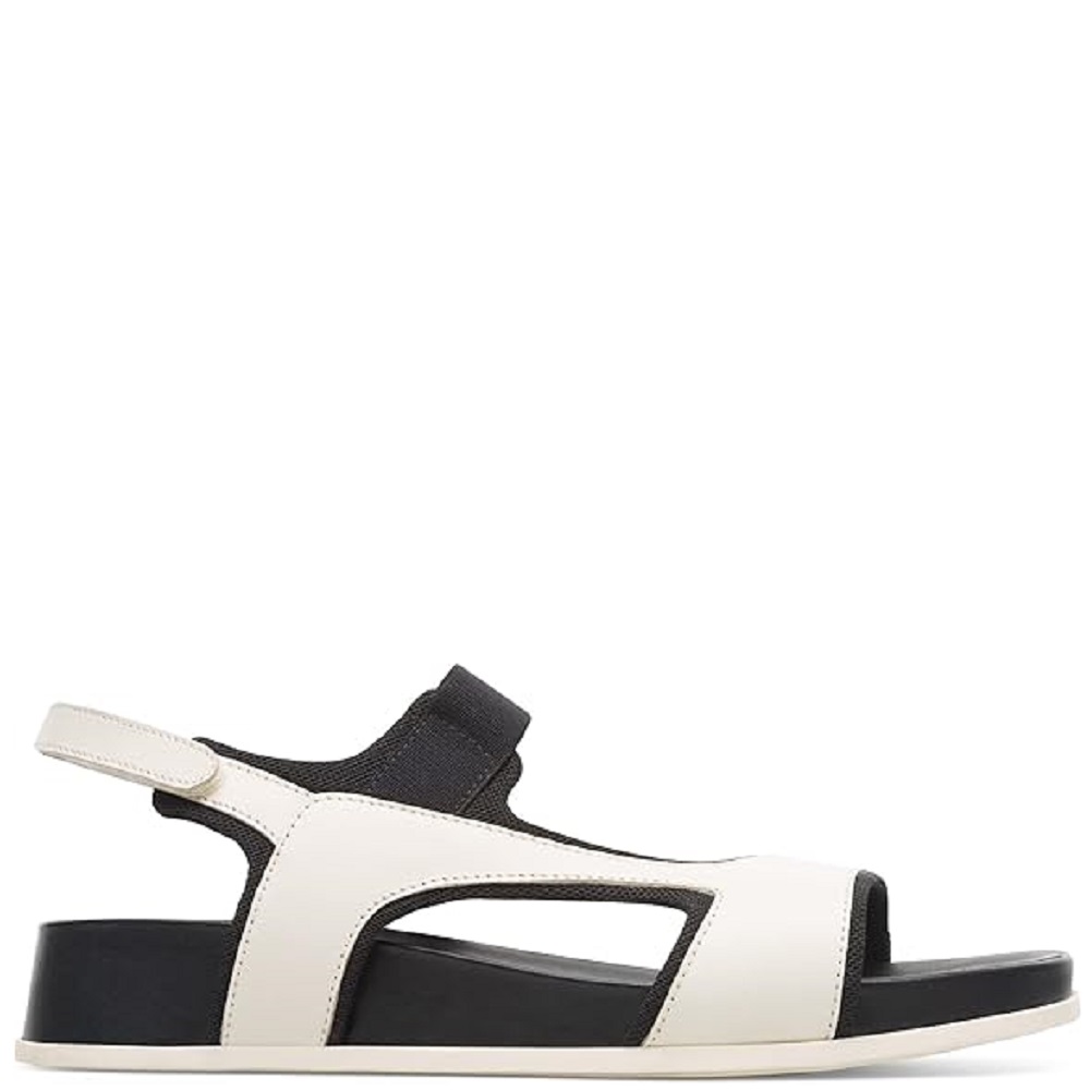 CAMPER</br>Camper K200804-001 ATONIK Γυναικεία Σανδάλια Εκρού/Μαύρο Δέρμα