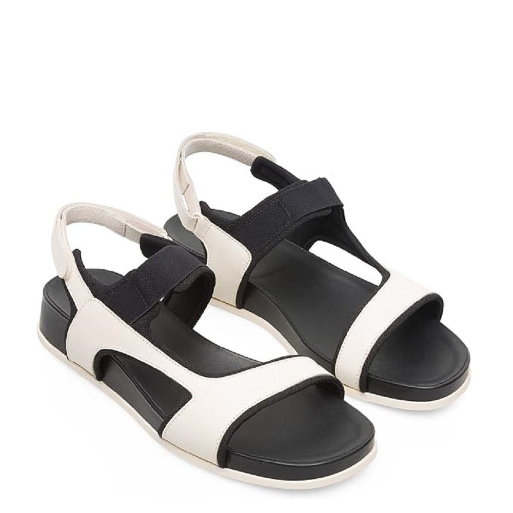 CAMPER</br>Camper K200804-001 ATONIK Γυναικεία Σανδάλια Εκρού/Μαύρο Δέρμα