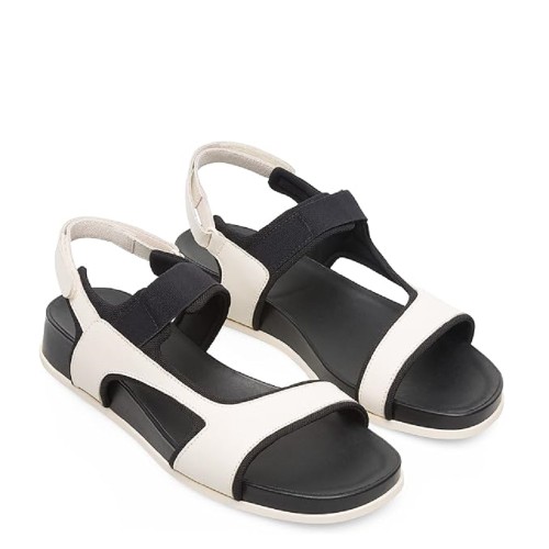 Camper K200804-001 ATONIK Γυναικεία Σανδάλια Εκρού/Μαύρο Δέρμα Camper K200804-001 ATONIK Γυναικεία Σανδάλια Εκρού/Μαύρο Δέρμα