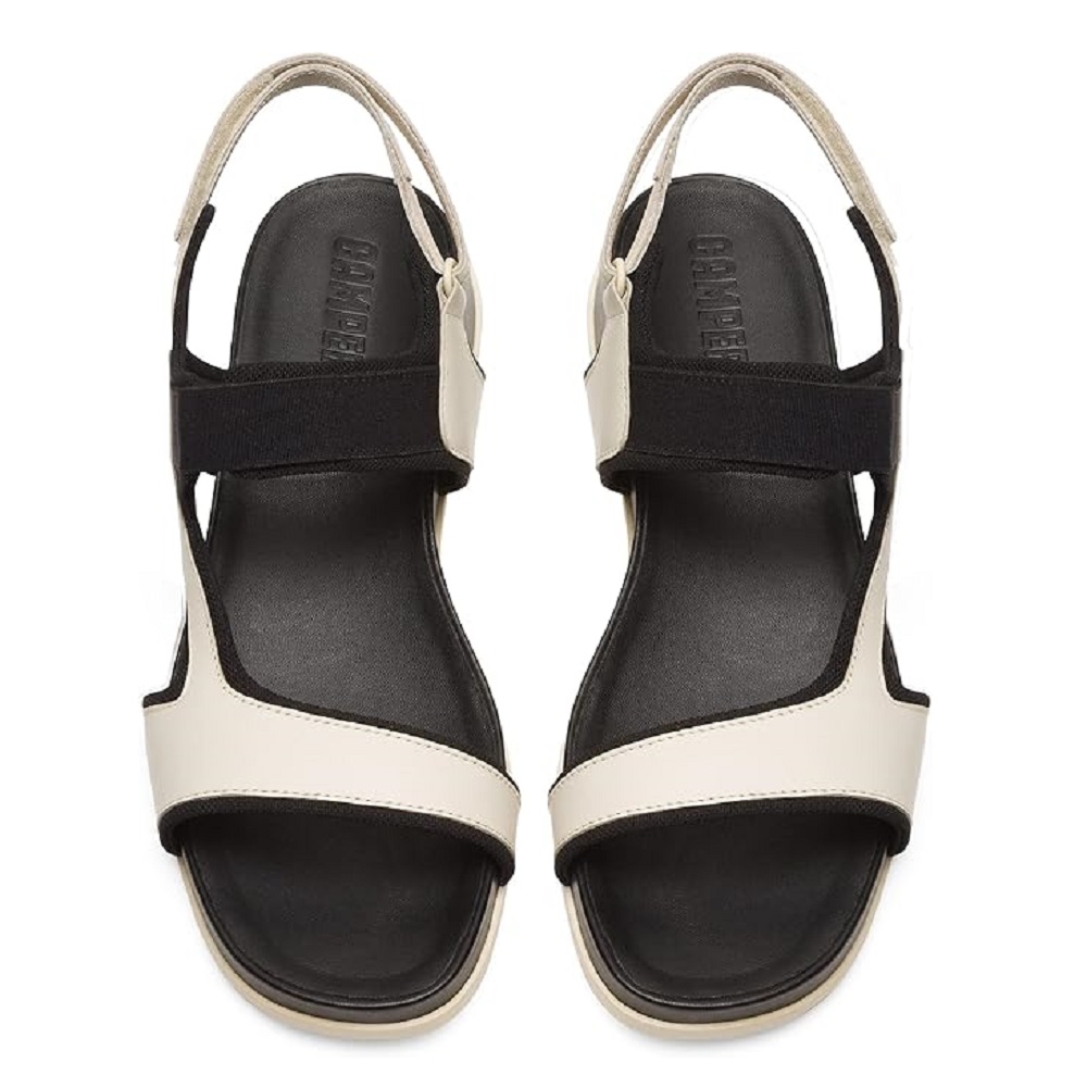 CAMPER</br>Camper K200804-001 ATONIK Γυναικεία Σανδάλια Εκρού/Μαύρο Δέρμα