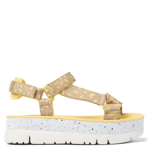 Camper K200851-018 ORUGA UP Γυναικεία Πέδιλα Κίτρινο