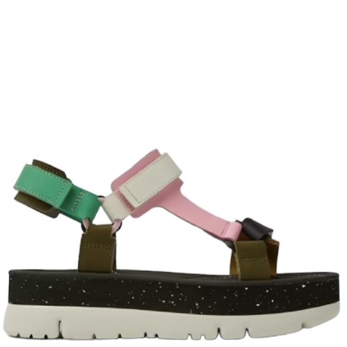 Camper K201037-021 ORUGA UP Γυναικεία Πέδιλα Πολύχρωμο Δέρμα