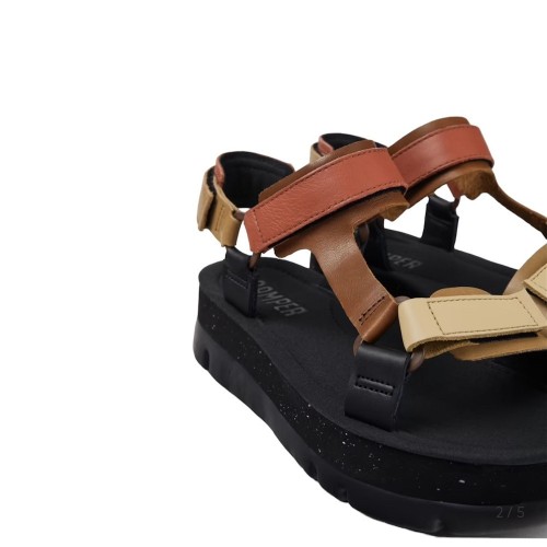 Camper K201037-034 ORUGA UP Γυναικεία Πέδιλα Πολύχρωμο Δέρμα