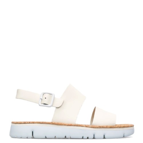 Camper K201038-002 ORUGA SANDAL Γυναικεία Πέδιλα Εκρού Δέρμα