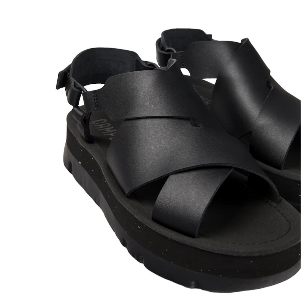 CAMPER</br>Γυναικεία Πέδιλα Μαύρο Δέρμα K201399-001 ORUGA UP Camper