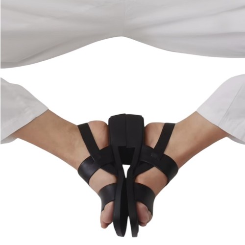 Camper K201486-005 DANA Γυναικεία Σανδάλια Μαύρο Δέρμα