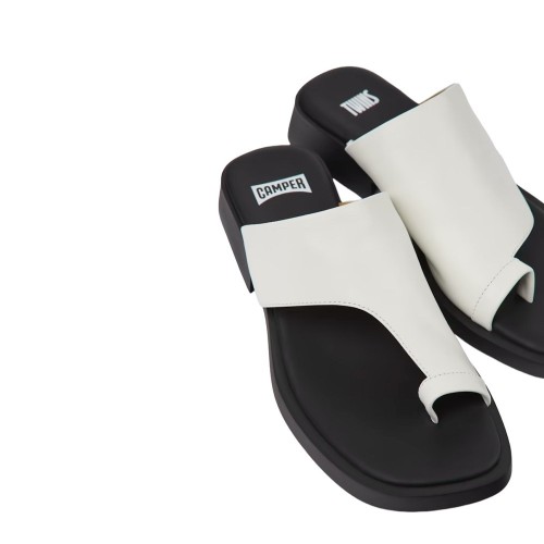 Camper K201488-001 TWS Γυναικεία Mules Λευκό Δέρμα