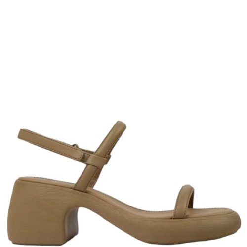 Camper K201596-002 THELMA SANDAL Γυναικεία Πέδιλα Καφέ Δέρμα