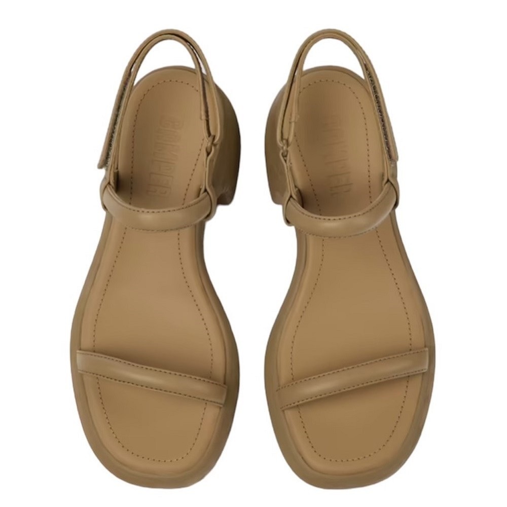CAMPER</br>Γυναικεία Πέδιλα Καφέ Δέρμα K201596-002 THELMA SANDAL Camper CAMPER</br>Γυναικεία Πέδιλα Καφέ Δέρμα K201596-002 THELMA SANDAL Camper