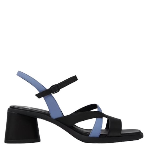 Camper K201631-001 TWS Γυναικεία Πέδιλα Δερμάτινα Μαύρο/Μπλε