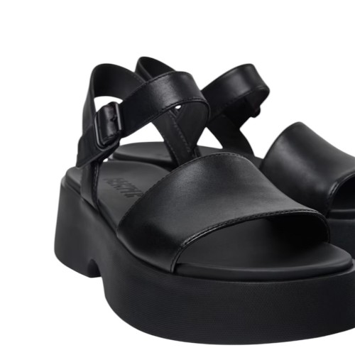 Camper K201659-006 TASHA Γυναικείες Πλατφόρμες Μαύρο Δέρμα