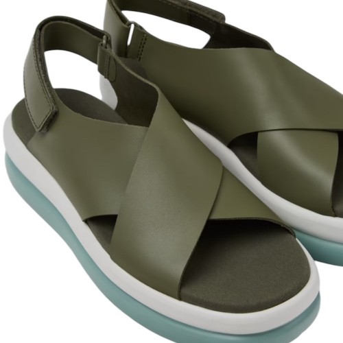 Camper K201727-003 PELOTAS FLOTA UP Γυναικεία Σανδάλια Χακί Δέρμα