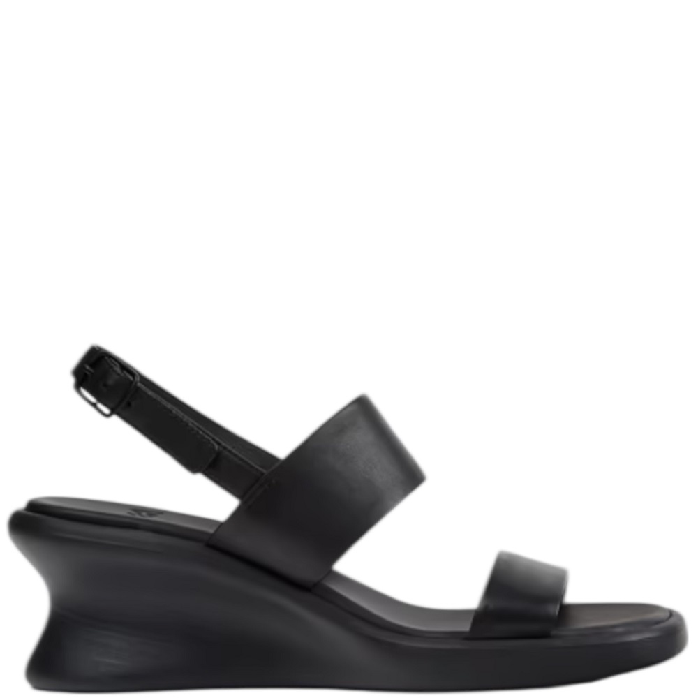 CAMPER</br>Camper K201915-001 LOUISE SANDAL Γυναικείες Πλατφόρμες Μαύρο Δέρμα