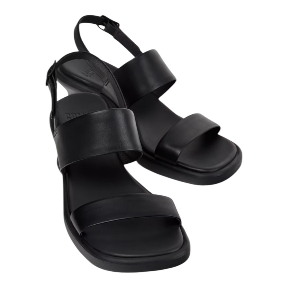 CAMPER</br>Camper K201915-001 LOUISE SANDAL Γυναικείες Πλατφόρμες Μαύρο Δέρμα