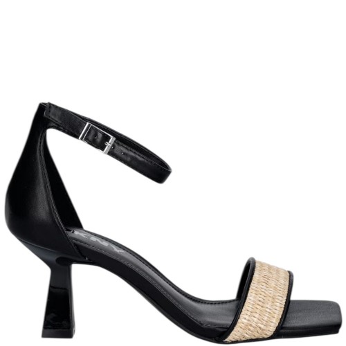 DKNY KRAZZ RAFFIA K2697938-NAX Γυναικεία Πέδιλα Μπεζ/Μαύρο
