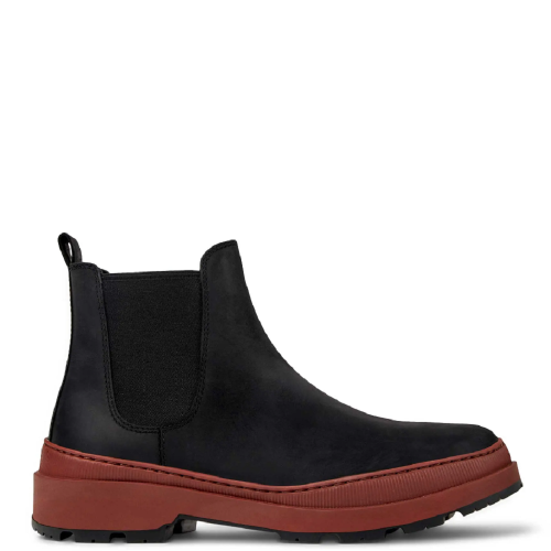 Ανδρικά Μποτάκια Μαύρο Δέρμα Nubuck Chelsea BRUTUS TREK K300435-011 Camper Ανδρικά Μποτάκια Μαύρο Δέρμα Nubuck Chelsea BRUTUS TREK K300435-011 Camper