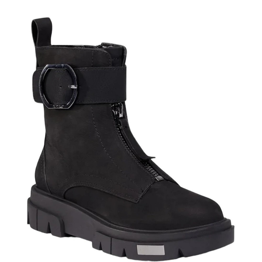 DKNY</br>Γυναικεία Μποτάκια Μαύρο Δέρμα K3020100 LAINA DKNY