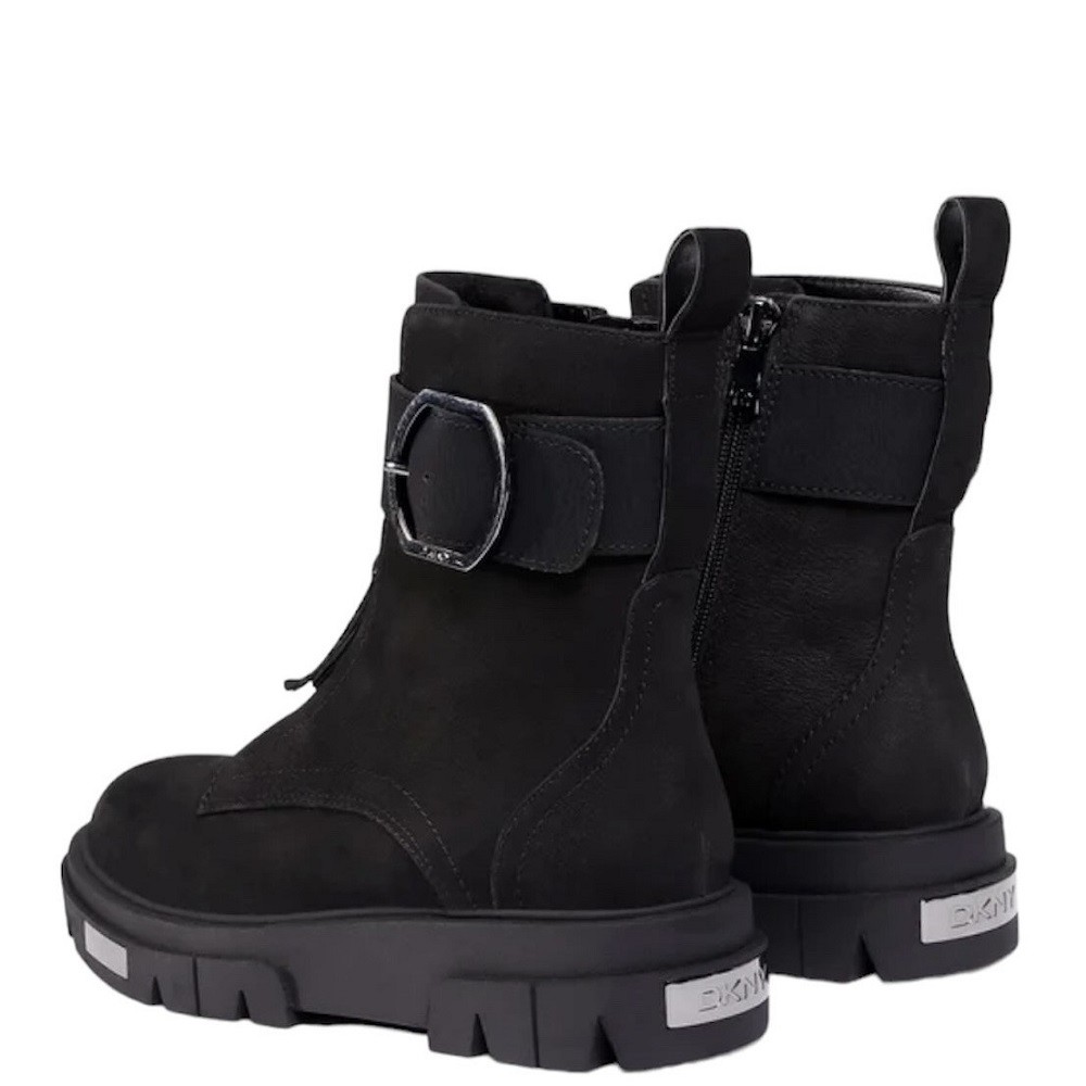 DKNY</br>Γυναικεία Μποτάκια Μαύρο Δέρμα K3020100 LAINA DKNY