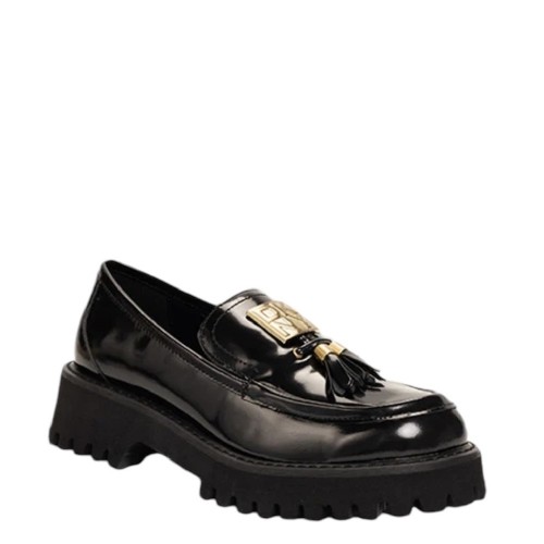 Γυναικεία Μοκασίνια Μαύρο Δέρμα Λουστρίνι GILLIAN K3436027-BLK DKNY Γυναικεία Μοκασίνια Μαύρο Δέρμα Λουστρίνι GILLIAN K3436027-BLK DKNY