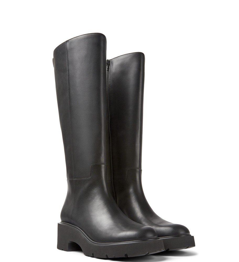 CAMPER</br>Γυναικεία Μπότα Μαύρο Δέρμα MILAH K400659-001 Camper