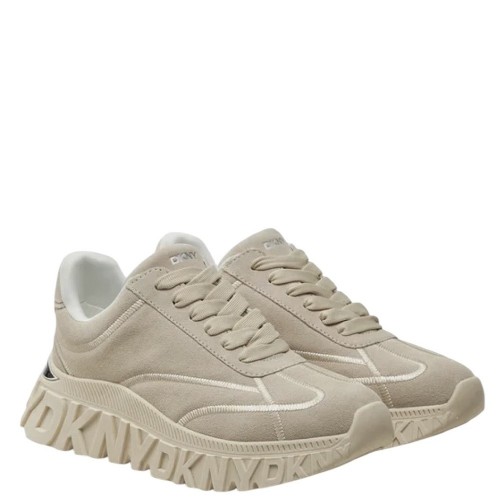 Γυναικεία Sneakers Μπεζ Δέρμα LAEONI K4408656-F88 DKNY Γυναικεία Sneakers Μπεζ Δέρμα LAEONI K4408656-F88 DKNY
