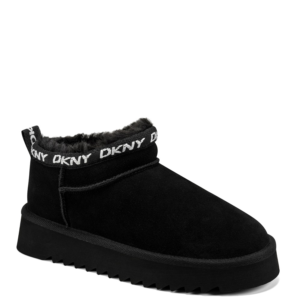 DKNY</br>DKNY ISMAY K4647548-BLK Γυναικεία Μποτάκια Μαύρα Suede Δέρμα