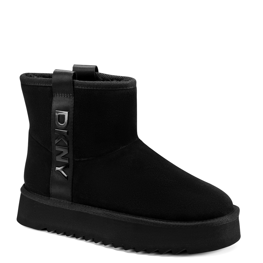 DKNY</br>DKNY IMOGEN K4673655-BLK Γυναικεία Μποτάκια Μαύρο Suede Δέρμα