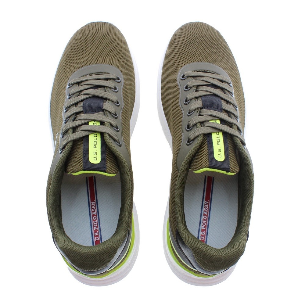 U.S. POLO ASSN.</br>Ανδρικά Sneakers Χακί KALEB002-MIL007 U.S. Polo Assn. U.S. POLO ASSN.</br>Ανδρικά Sneakers Χακί KALEB002-MIL007 U.S. Polo Assn.