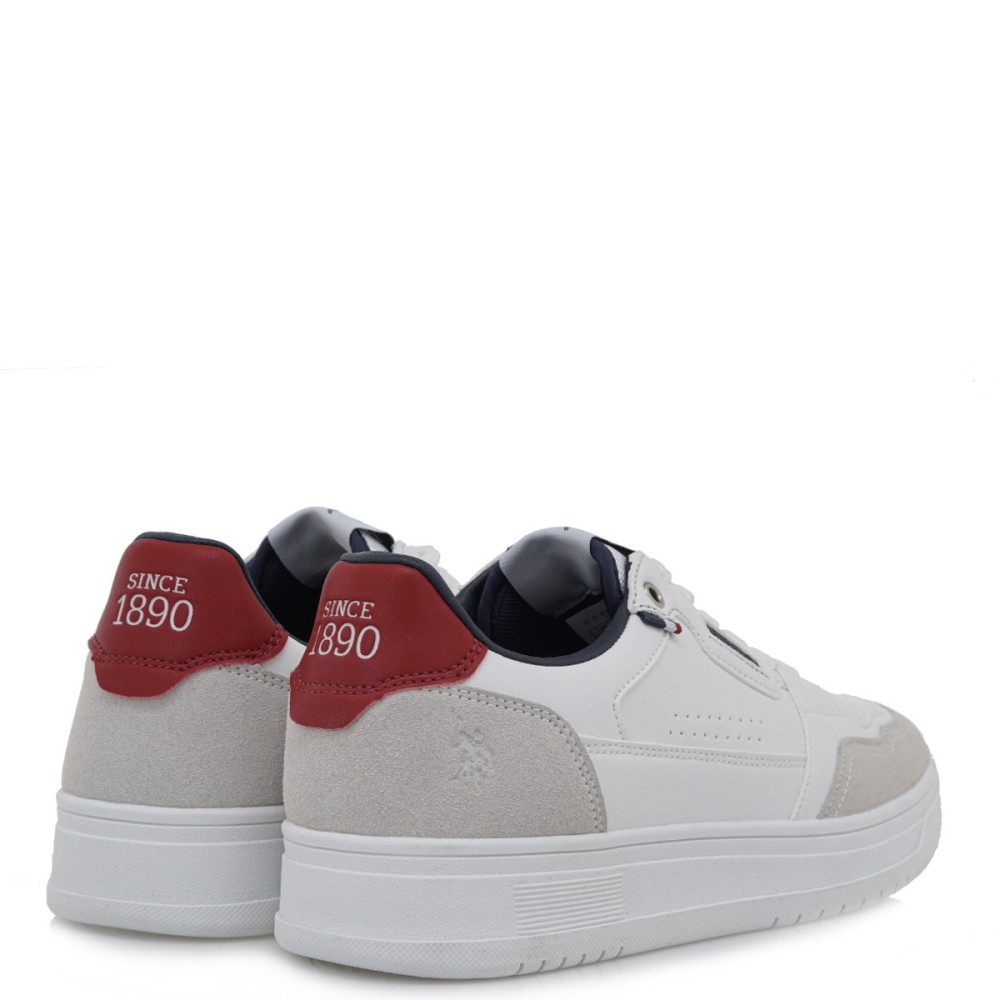 U.S. POLO ASSN.</br>Ανδρικά Sneakers Λευκό KOSMO006-BWR U.S. Polo Assn. U.S. POLO ASSN.</br>Ανδρικά Sneakers Λευκό KOSMO006-BWR U.S. Polo Assn.