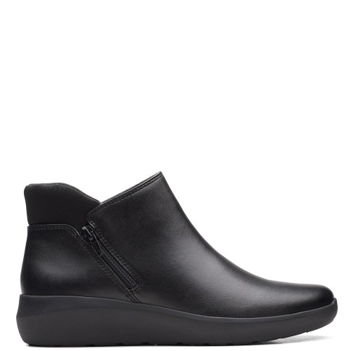 Γυναικεία Μποτάκια Μαύρο Δέρμα KAYLEIGH MID Clarks Γυναικεία Μποτάκια Μαύρο Δέρμα KAYLEIGH MID Clarks