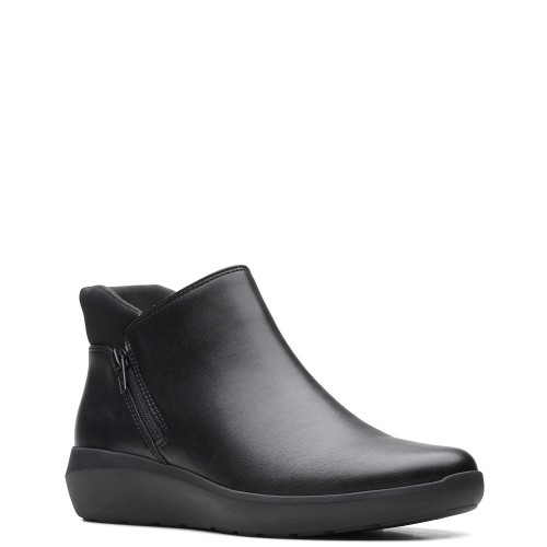 Γυναικεία Μποτάκια Μαύρο Δέρμα KAYLEIGH MID Clarks Γυναικεία Μποτάκια Μαύρο Δέρμα KAYLEIGH MID Clarks