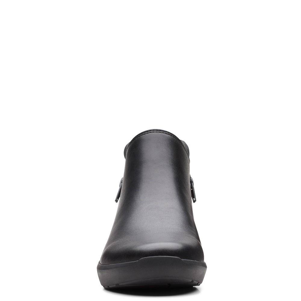 CLARKS</br>Γυναικεία Μποτάκια Μαύρο Δέρμα KAYLEIGH MID Clarks CLARKS</br>Γυναικεία Μποτάκια Μαύρο Δέρμα KAYLEIGH MID Clarks