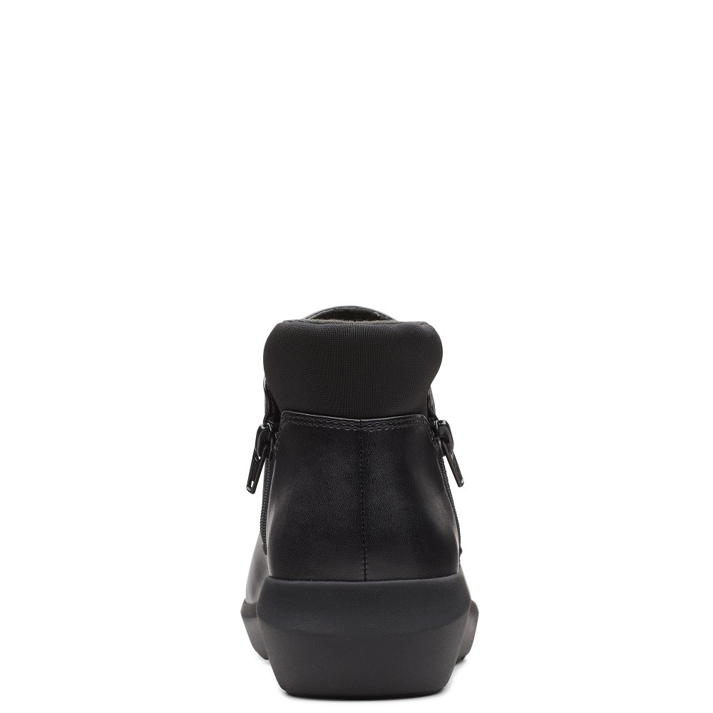 CLARKS</br>Γυναικεία Μποτάκια Μαύρο Δέρμα KAYLEIGH MID Clarks CLARKS</br>Γυναικεία Μποτάκια Μαύρο Δέρμα KAYLEIGH MID Clarks