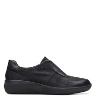 Clarks KAYLEIGH PEAK Γυναικεία Sneakers Μαύρο Δέρμα 