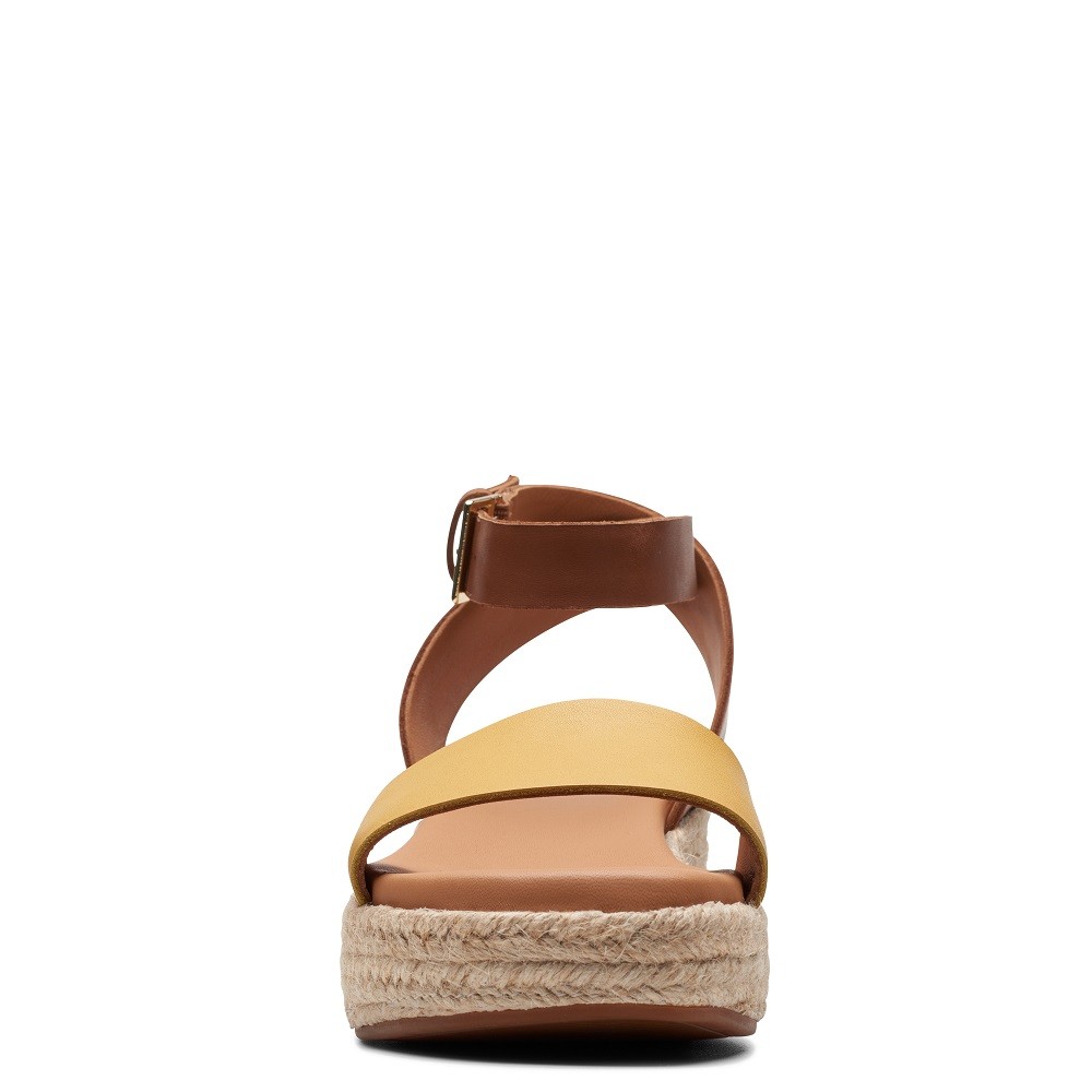 CLARKS</br>Γυναικείες Πλατφόρμες Ταμπά Δέρμα KIMMEI IVY Clarks