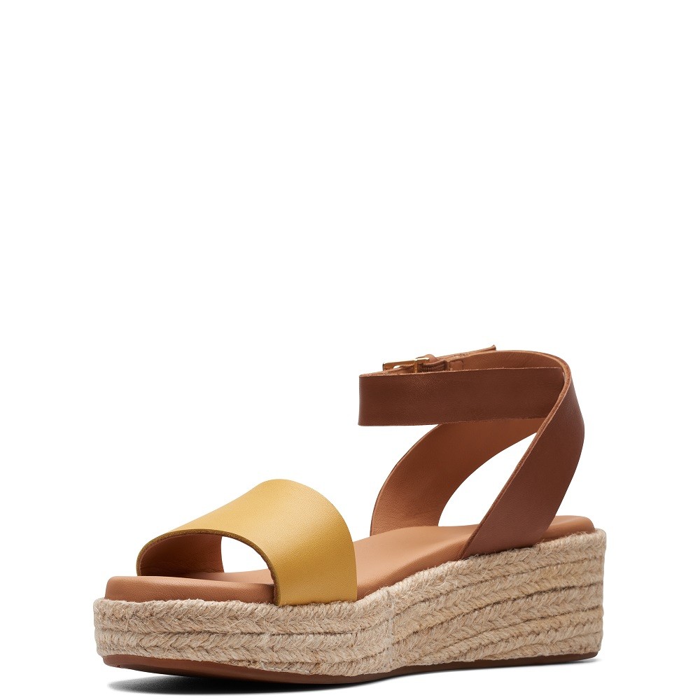 CLARKS</br>Γυναικείες Πλατφόρμες Ταμπά Δέρμα KIMMEI IVY Clarks