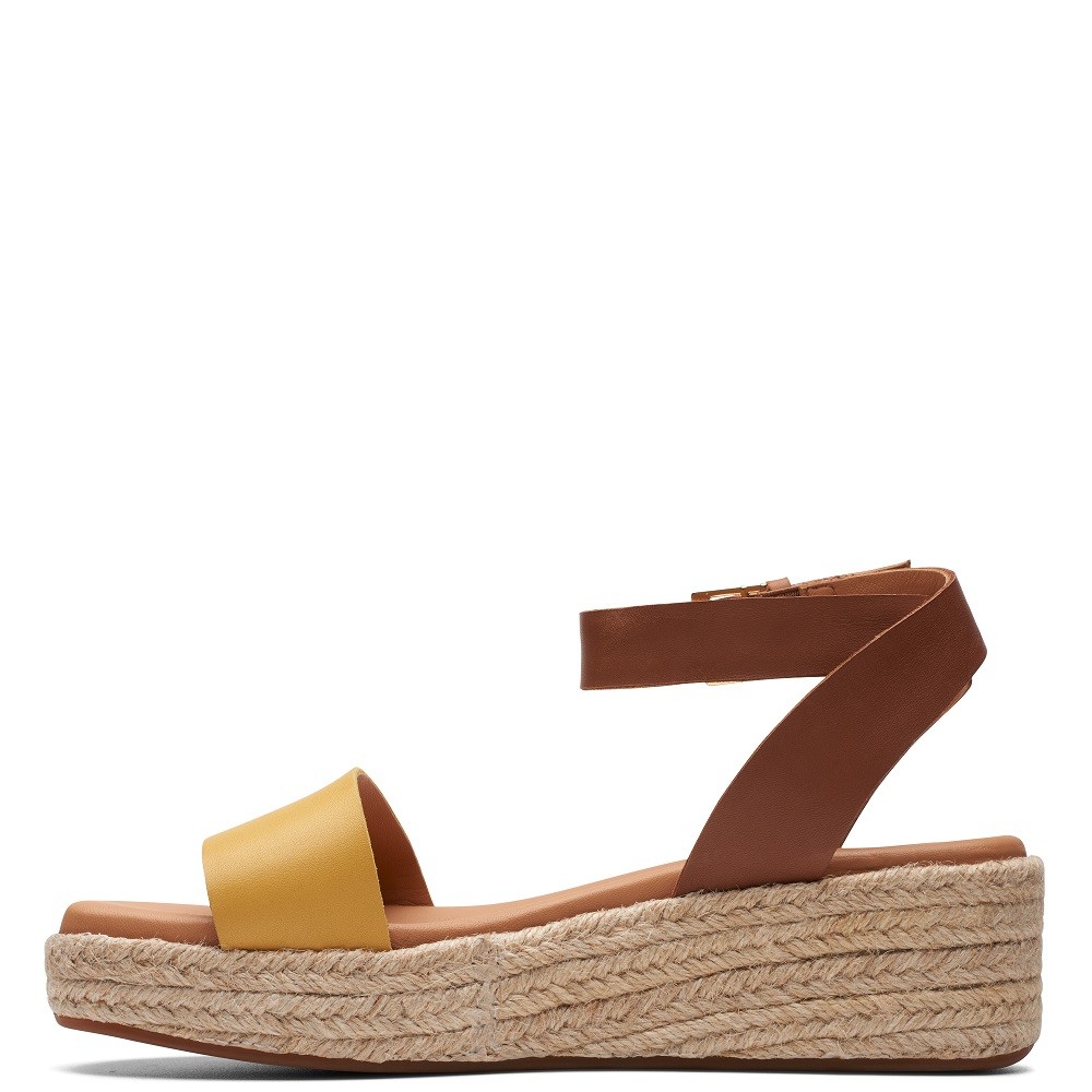 CLARKS</br>Γυναικείες Πλατφόρμες Ταμπά Δέρμα KIMMEI IVY Clarks