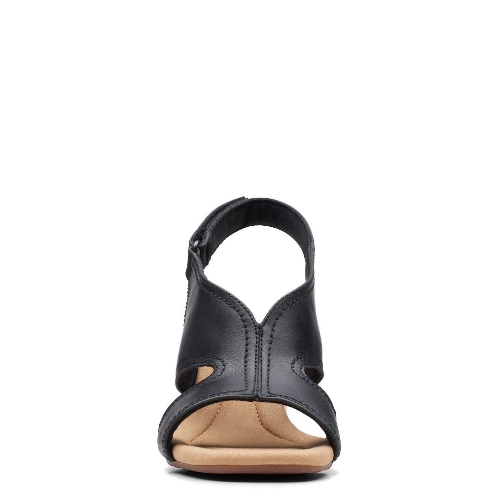 CLARKS</br>Γυναικείες Πλατφόρμες Μαύρο Δέρμα KYARRA ASTER Clarks
