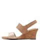 CLARKS</br>Γυναικείες Πλατφόρμες Μπεζ Δέρμα KYARRA FAYE Clarks